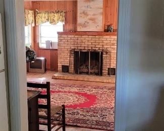 oriental rug ,chairs.