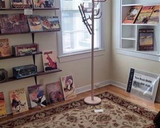 toys, collection of cars in original boxes.  Vintage photos, carpets.  Ladies victorian tiger oak writing desk..very nice peice.