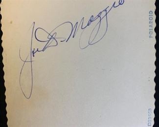 55 - 1955 New York Yankees Polaroid Land Picture Album 1955 New York Yankees Polaroid Land Picture Album. 16 photos, 3.25" x 4.25", includes two Joe DiMaggio photos, one he signed on the reverse. Includes baseball legends: Mickey Mantle, Billy Martin, Yogi Berra, Whitey Ford, Elston Howard, Casey Stengel, Hank Bauer, Phil Rizzuto and six others.
