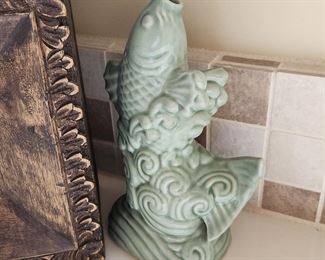 Pair of Andrea by Sadek Koi Fish Vases