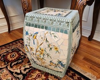 Bird Themed Garden Stool