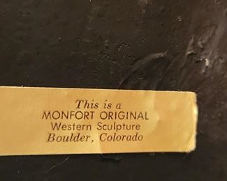 Original Daniel Monfort Western Sculpture