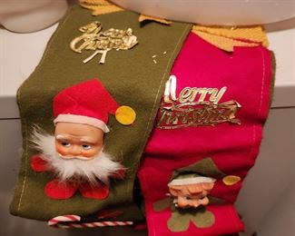 Vintage  Christmas Stockings