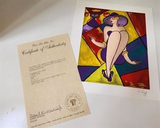 Signed Serigraph by Linda Le Kinff