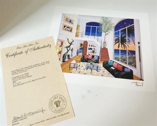 Signed Seriolithograph in Color by Fanch