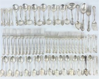 2837 Fine Gorham Sterling Silver Rondo Patterned Flatware