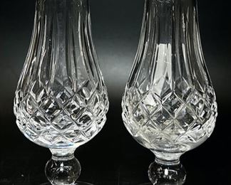Waterford Lismore Crystal Footed Salt & Pepper