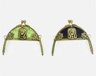  1920's Egypitian Revival Art Deco Ladies HAnd Bag Frames