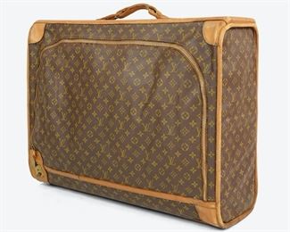 Vintage Louis Vuitton Large Monogrammed Canvas Suitcase For Saks 5th Ave