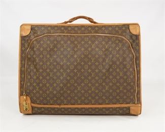 Vintage Louis Vuitton Large Monogrammed Canvas Suitcase For Saks 5th Ave