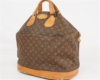 Rare Louis Vuitton Tote Luggage Keepall Monogrammed Canvas Carry on Duffle style Handbag