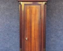 Fantastic Aaron Willard Boston Sligh Furniture Tall Clock Grandfather Clock Moon Phase Inlaid Brass Accents