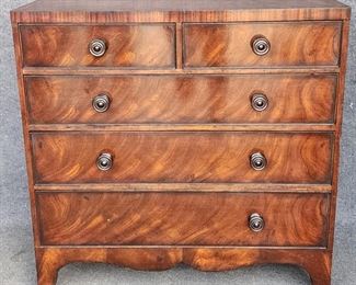 20th Century Well made Tall Chest Inlaid and Dove Tailed 