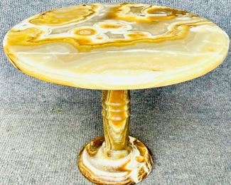 Vintage Onyx or Alabaster Side table -