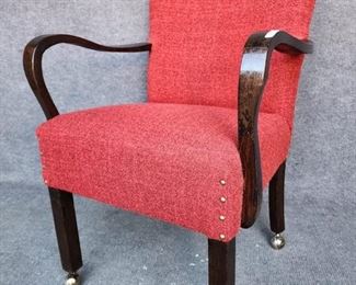 Art Deco Upholstered Arm Chair 
