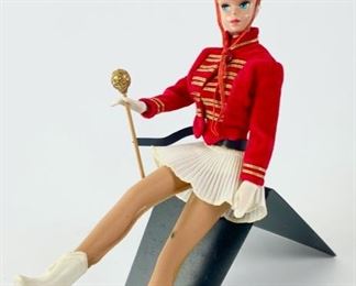1964 Mattel Miss Barbie #1060 Doll W/ Drum Majorette Outfit # 0875 