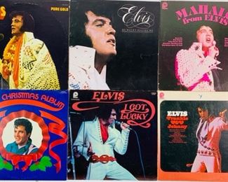 Elvis Presley PickWick/RCA Victor Vinyl Record Albums - ACL 7007 Pickwick Elvis Frankie and Johnny, CAS-2533 Pickwick Elvis I Got Lucky, CAS-2428 Pickwick Elvis Christmas Album, ACL-7064 Pickwick Mahalo From Elvis, AFL-2772 RCA Victor Elvis He Walks Beside Me, and ANL1-0971 RCA Victor Elvis Pure Gold 