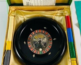 Vintage Bob Stupaks Vegas World Hotel-Casino Gambling Board Game Set Poker Includes Roulette Wheel and Ball, Chips, Game Card and Felt Roulette Mat, In Original Box and In Great Condition - Includes Roulette Wheel and Ball, Chips, Game Card and Felt Roulette Mat, In Original Box and In Great Condition 