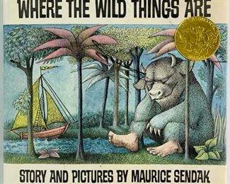 First Edition 1963 Where The Wild Things Are by Maurice Sendak Published by Harper & Row Publishers - Includes Dust Jacket and Is In Good Condition