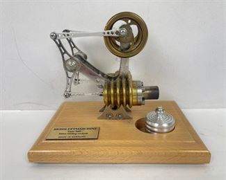Vintage Bohm Stirling Motor HB9 Steam Engine - Includes manuals in both English and German