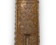 Hand Wooden Carved Balkan Dvojnice Antique Vintage Double Flute