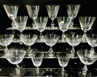 Fostoria Fine Crystal Etched Glasses