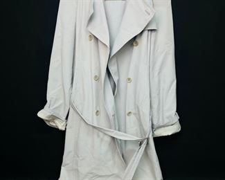 MaxaMara Rainware Gray Trench Coat In Great Preowned Overall Condition 