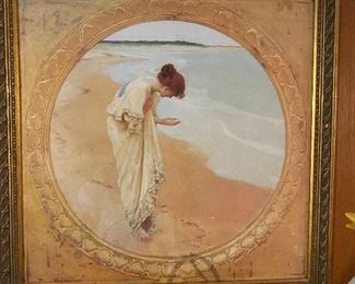 This lady is arguing with the footprints that aren't there.