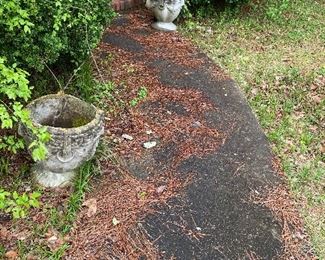 Concrete planters.