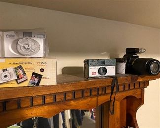 Cameras from many eras.