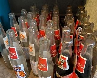 Auburn coke bottles celebrating their 1982 SEC water polo championship.