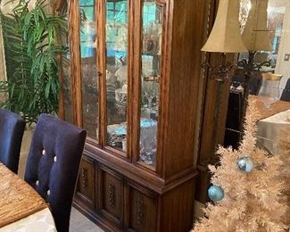 China cabinet filled with....