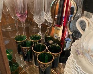 Pretty glassware throughout.