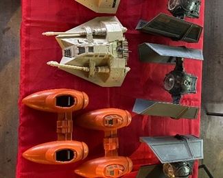 Cloud cars, Vadar Tie Fighters, Armored Snow Speeders.