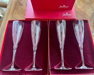 BACCARAT CRYSTAL Champagne Flutes