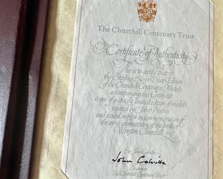 CHURCHILL CENTENARY TRUST SILVER MEDALS