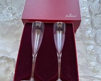 BACCARAT FLUTES BOXED BRAND NEW