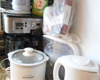 slow cooker 15 $ , electric kettle 8 $