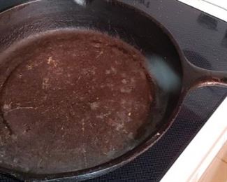Cast iron frying pans