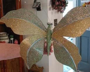Large metal butterflies to hang outside these were in the Attic very nice