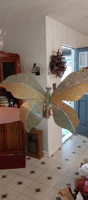 Large metal butterflies to hang outside these were in the Attic very nice