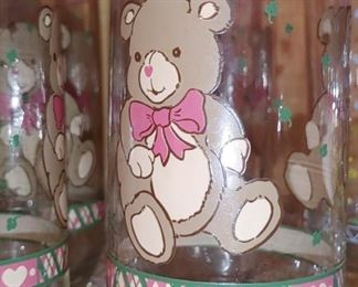 Vintage libbey Teddy Bear