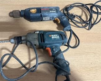 Black & Decker and Bosch Drill 