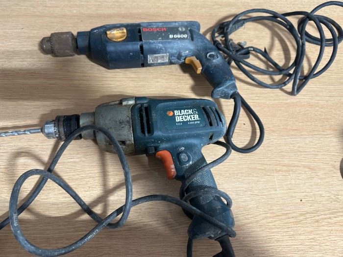 Black & Decker and Bosch Drill 