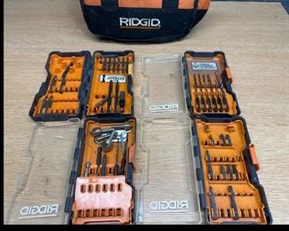 Ridgid Bits with Cases 