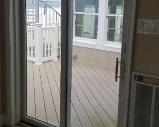 Sliding glass doors