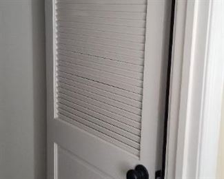 Louvered door