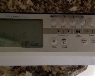CleanSense bidet controls