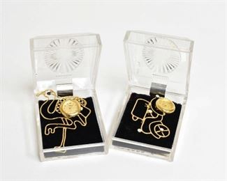 Vintage Sheffield Watch Brooches