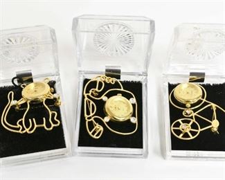 Vintage Sheffield Watch Brooches